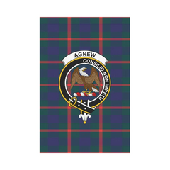 Agnew Modern Tartan Crest Garden Flag