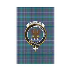 Sandilands Tartan Crest Garden Flag