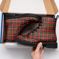 Stewart Royal Modern Tartan Leather Boots