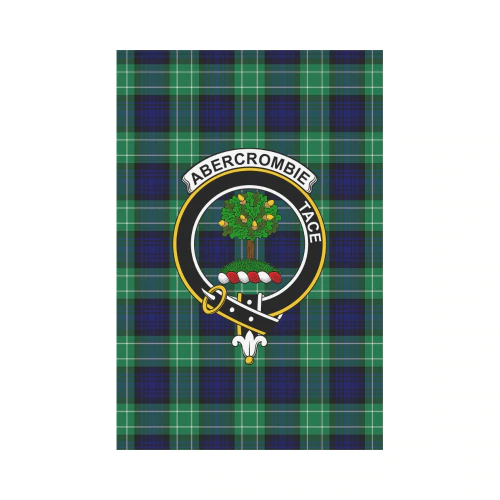 Abercrombie Tartan Crest Garden Flag