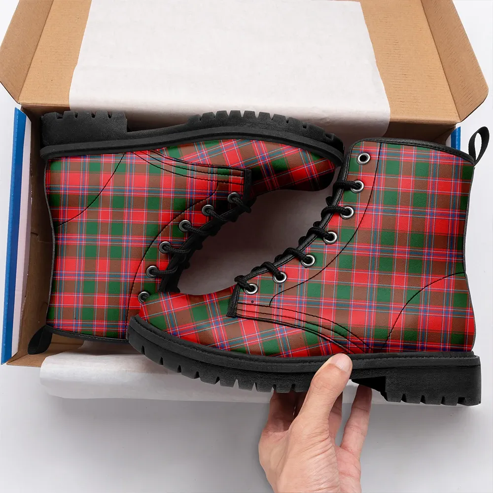 Dalziel Modern Tartan Leather Boots