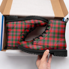 Dalziel Modern Tartan Leather Boots