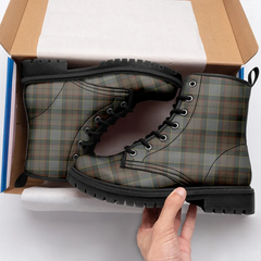 Outlander Fraser Tartan Leather Boots