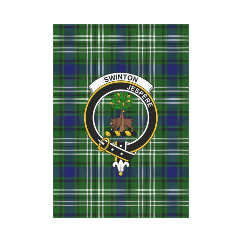 Swinton Tartan Crest Garden Flag