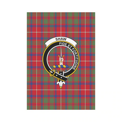 Shaw Of Tordarroch Tartan Crest Garden Flag