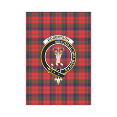 Robertson Modern Tartan Crest Garden Flag