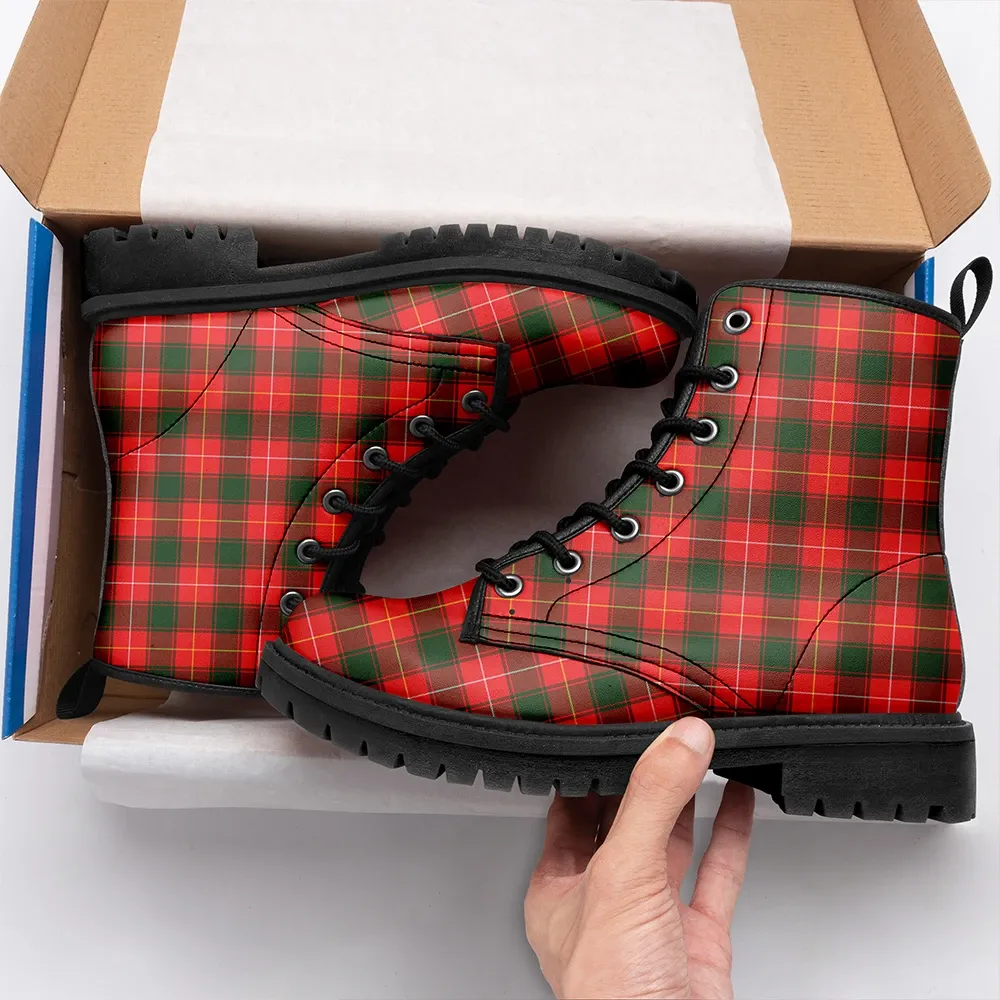 MacPhee Modern Tartan Leather Boots