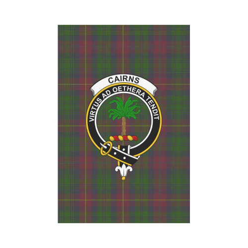 Cairns Tartan Crest Garden Flag