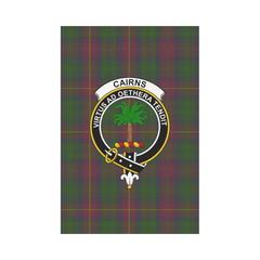 Cairns Tartan Crest Garden Flag