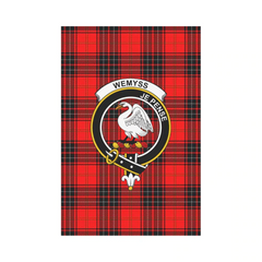 Wemyss Modern Tartan Crest Garden Flag