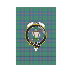 Shaw Of Sauchie Tartan Crest Garden Flag