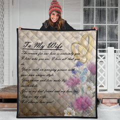 Scots Print Quilt - Valentine To My Wife Thistle Style Quilt