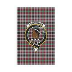 Borthwick Ancient Tartan Crest Garden Flag