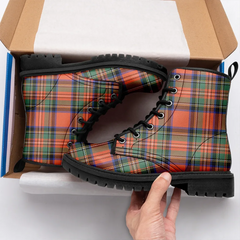 Stewart Royal Ancient Tartan Leather Boots