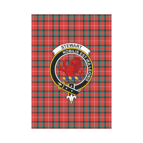 Stewart (Stuart) Of Bute Tartan Crest Garden Flag