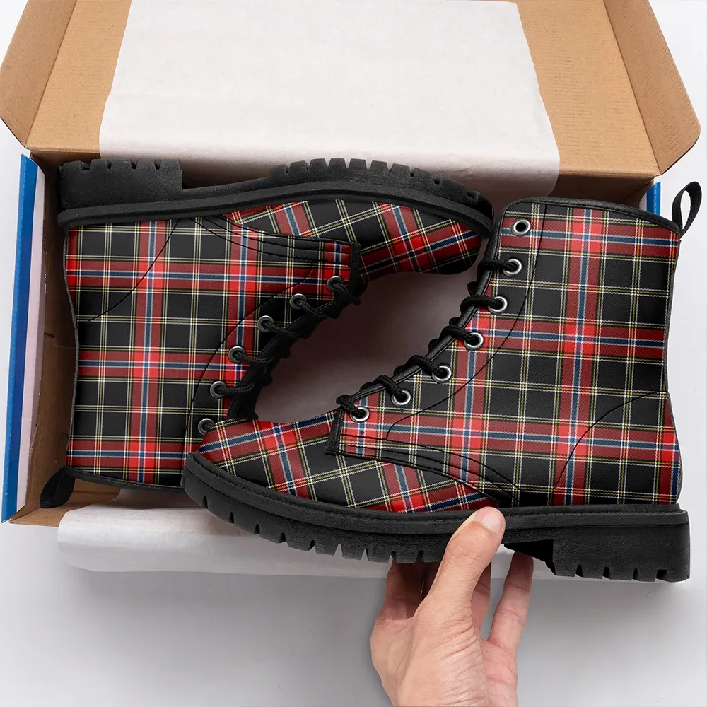 Norwegian Night Tartan Leather Boots