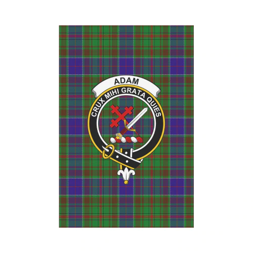 Adam Tartan Crest Garden Flag