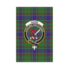 Adam Tartan Crest Garden Flag