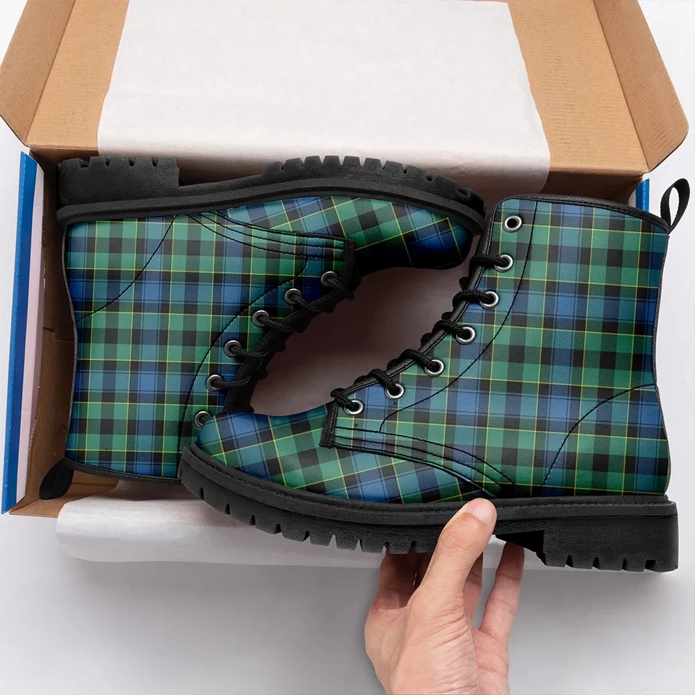 Mouat Tartan Leather Boots