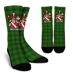 Howard Irish National Tartan Coat of Arms Crew Socks