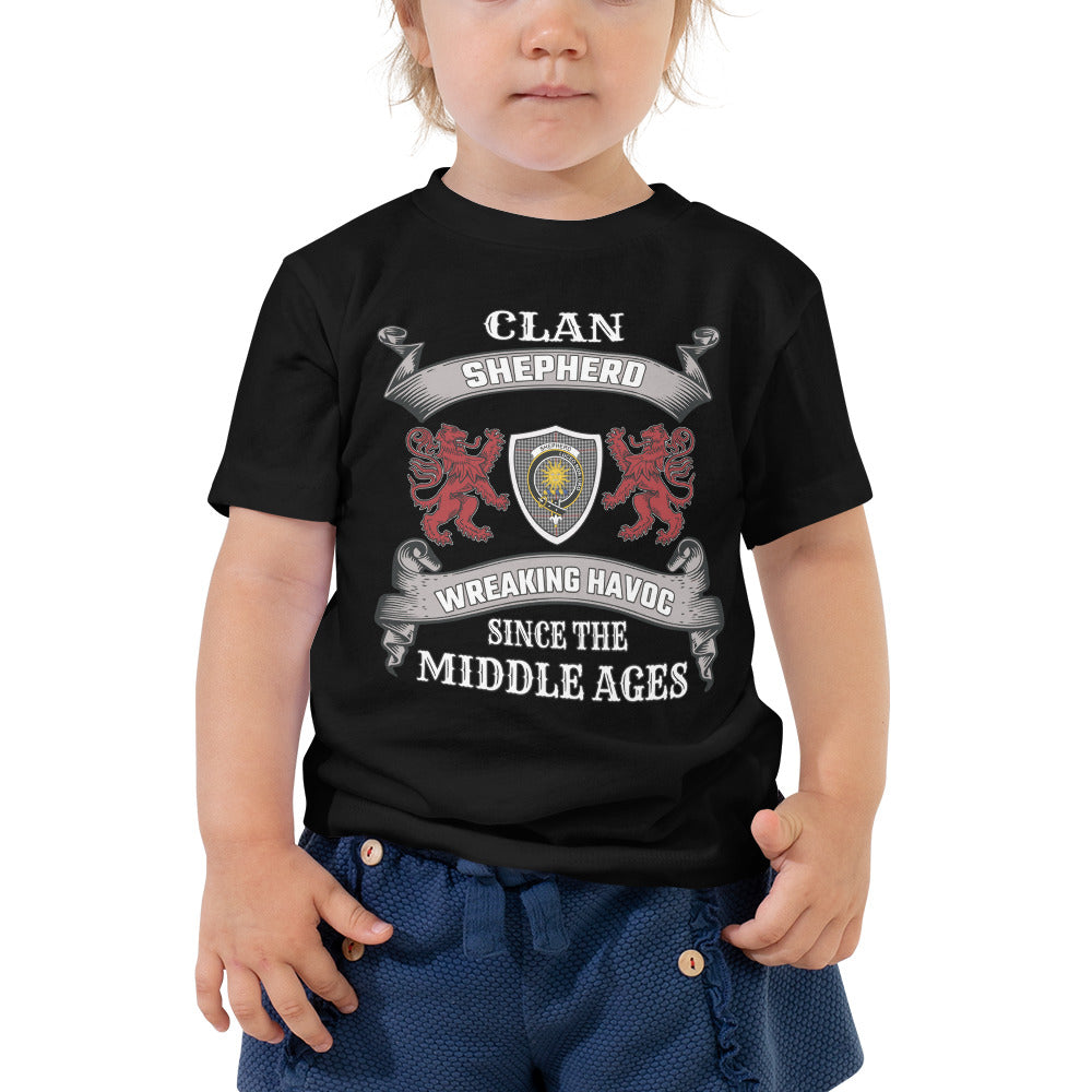 Shepherd Family Tartan - 2D T-shirt for Kids