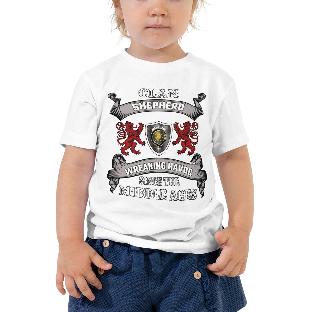 Shepherd Family Tartan - 2D T-shirt for Kids