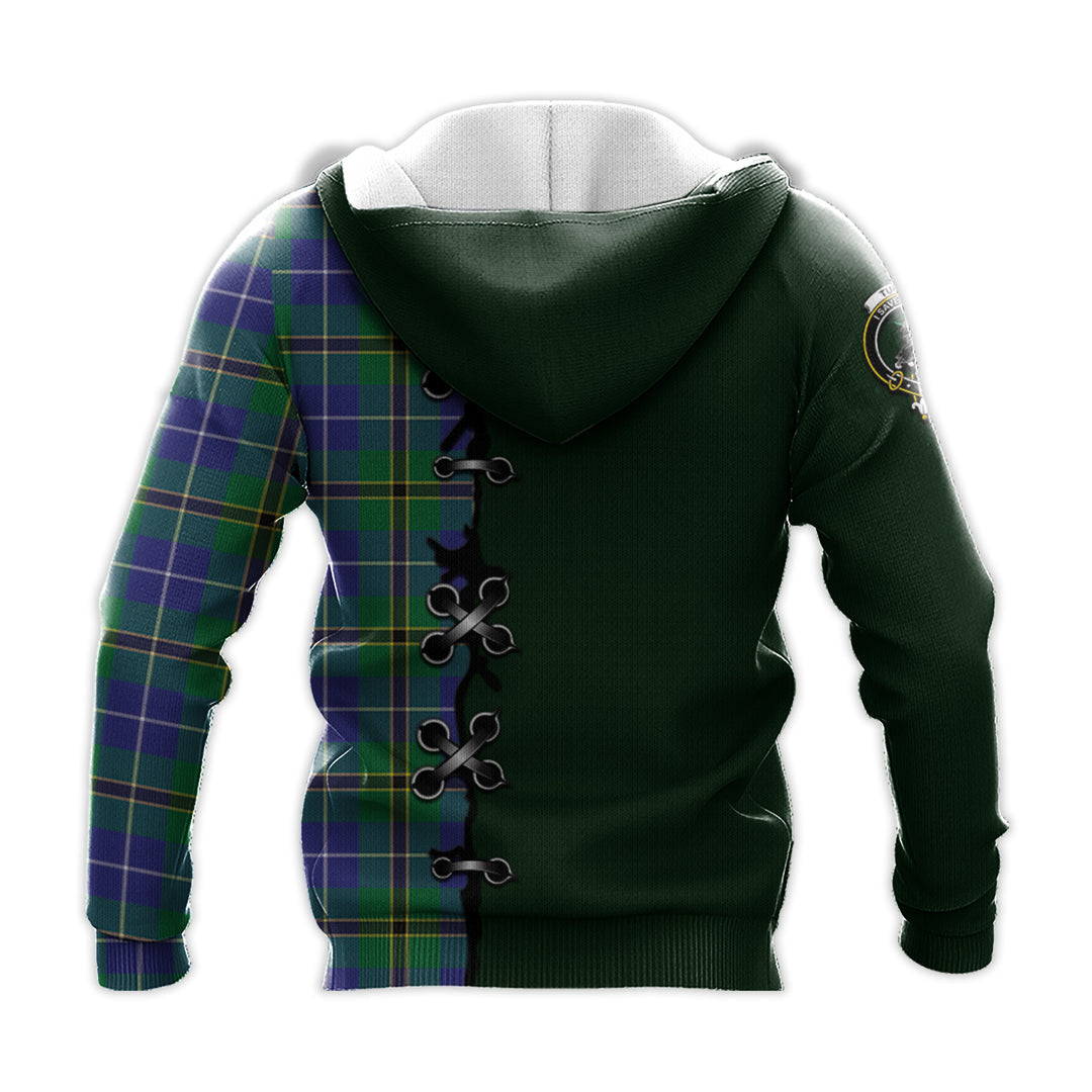 Turnbull Hunting Tartan Hoodie - Lion Rampant And Celtic Thistle Style