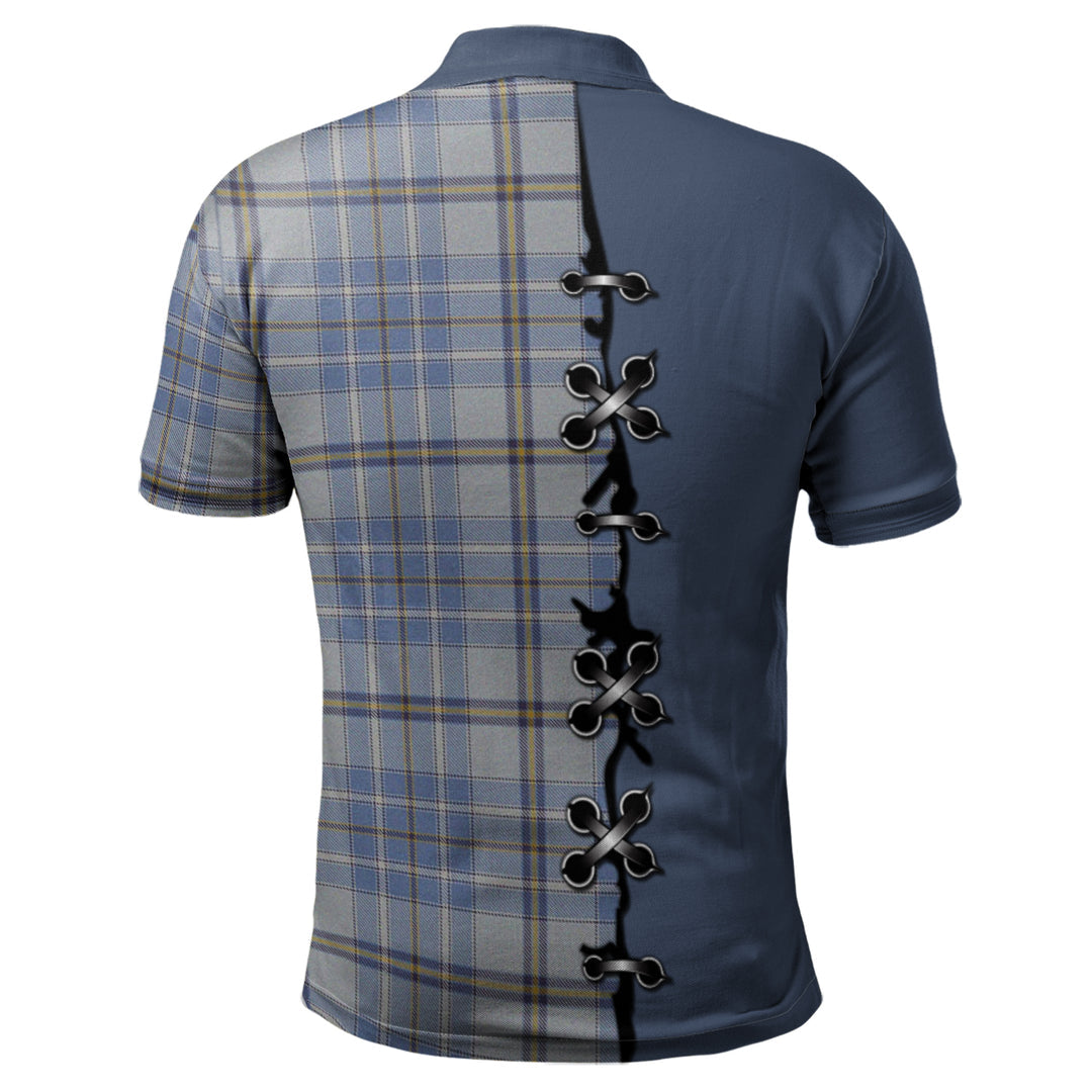 Tweedie Tartan Polo Shirt - Lion Rampant And Celtic Thistle Style