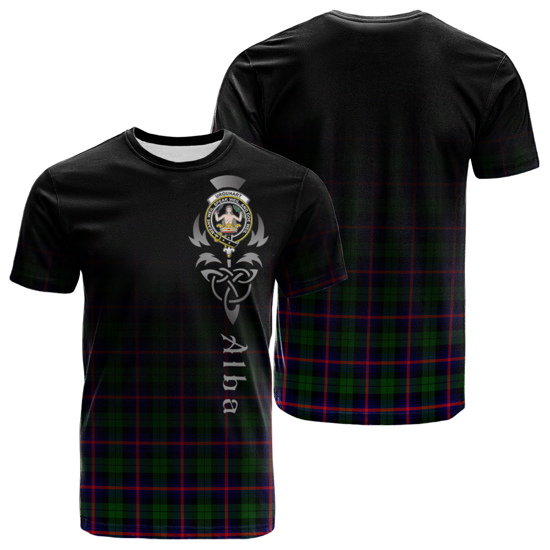 Urquhart Modern Tartan Crest T-shirt - Alba Celtic Style