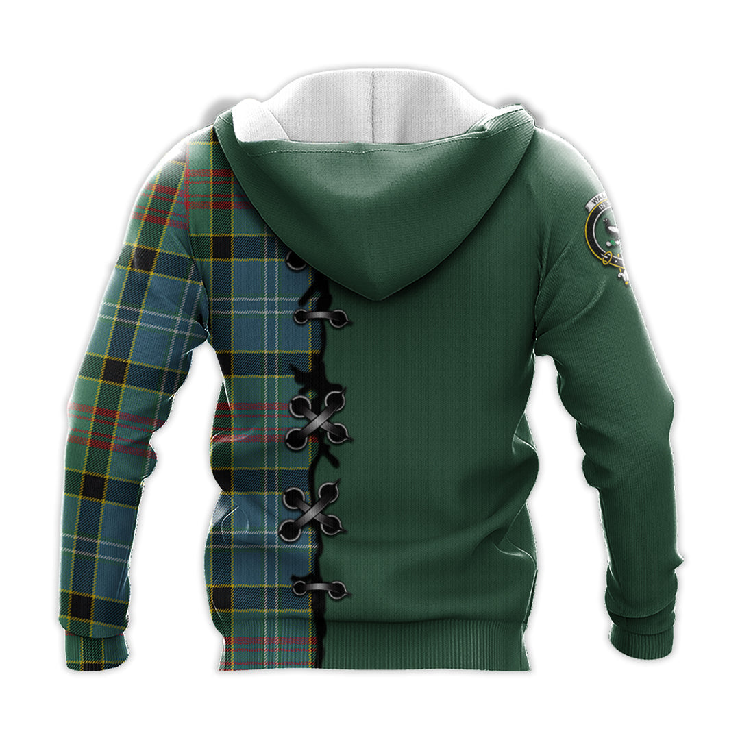 Walkinshaw Tartan Hoodie - Lion Rampant And Celtic Thistle Style