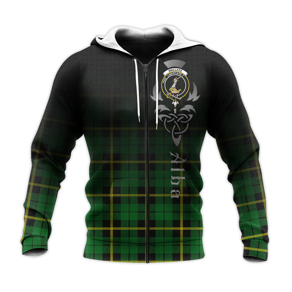 Wallace Hunting Green Tartan Hoodie - Alba Celtic Style