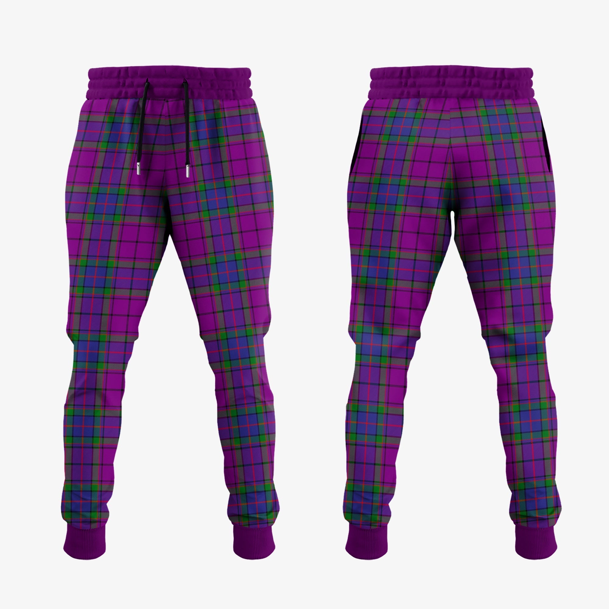 Wardlaw Modern Tartan Crest Jogger Sweatpants