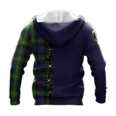 Watson Tartan Hoodie - Lion Rampant And Celtic Thistle Style