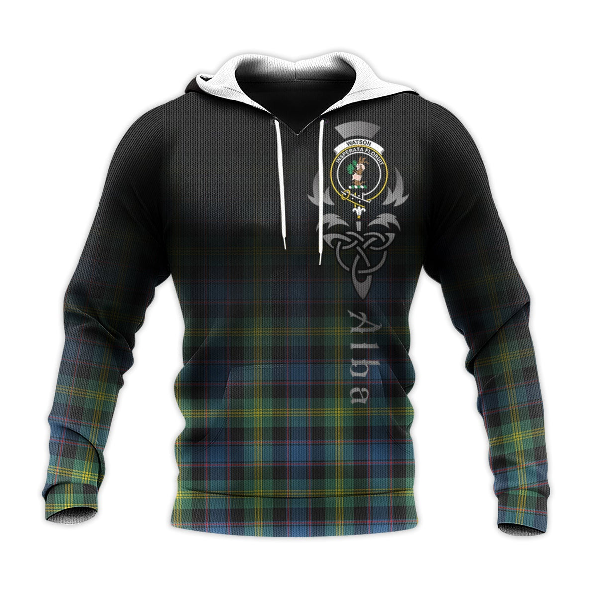 Watson Ancient Tartan Hoodie - Alba Celtic Style