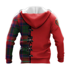 Wauchope Tartan Hoodie - Lion Rampant And Celtic Thistle Style