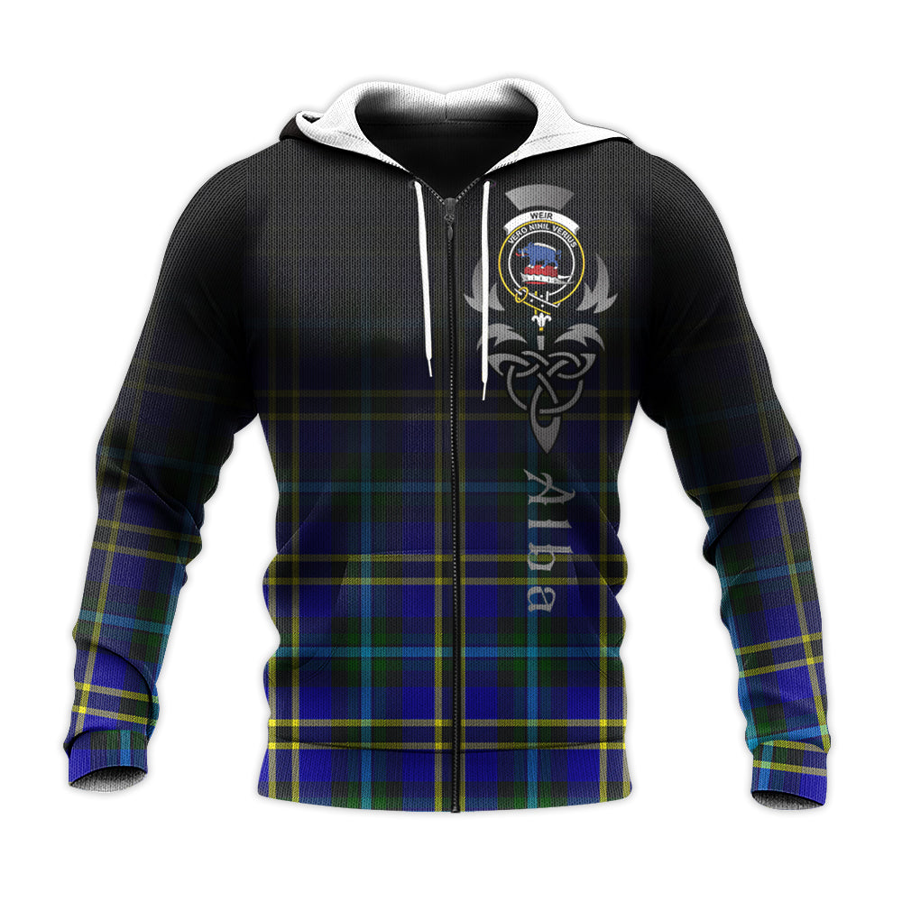 Weir Modern Tartan Hoodie - Alba Celtic Style