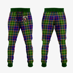 Whitefoord Modern Tartan Crest Jogger Sweatpants