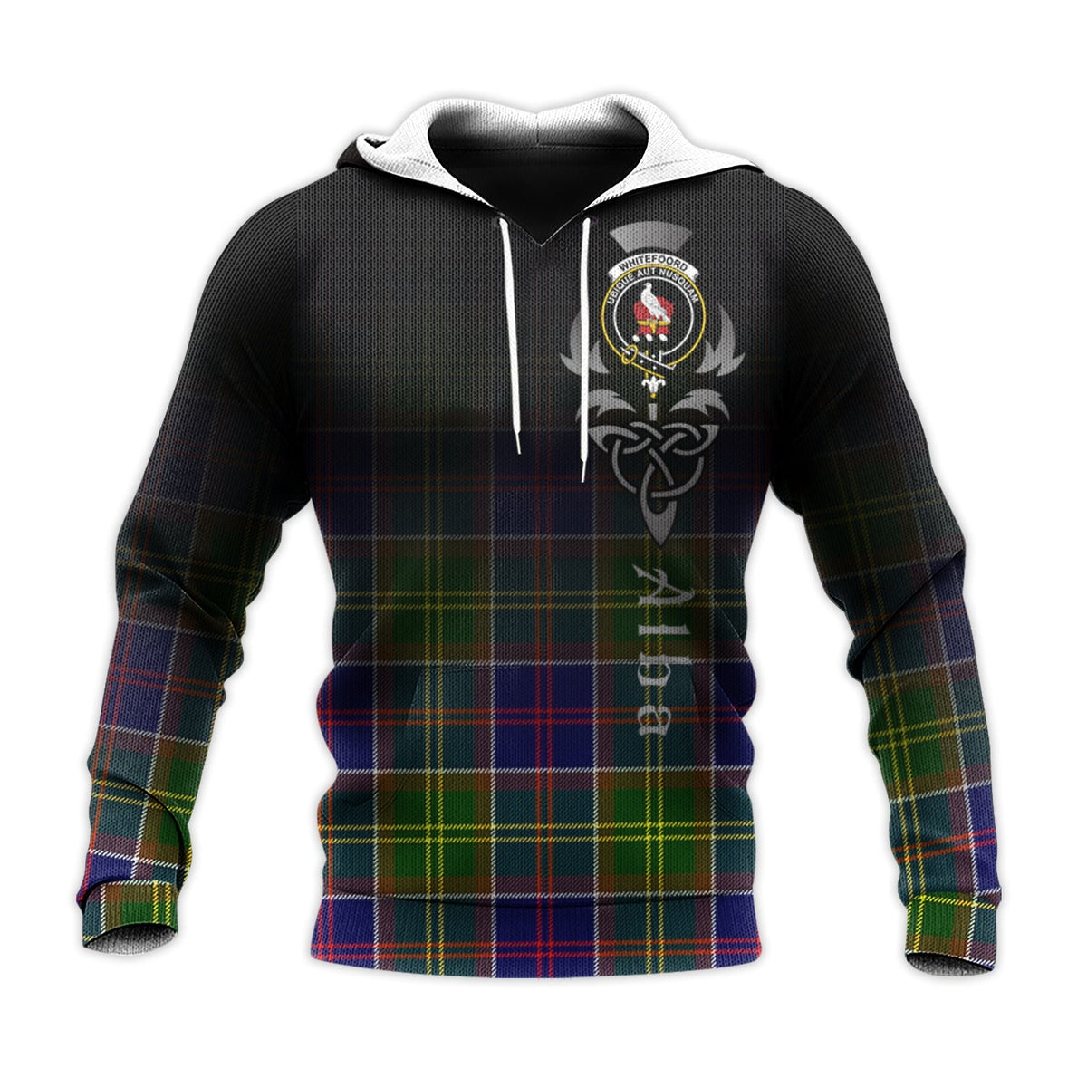 Whitefoord Modern Tartan Hoodie - Alba Celtic Style