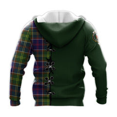 Whitefoord Modern Tartan Hoodie - Lion Rampant And Celtic Thistle Style